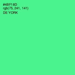 #4BF18D - De York Color Image